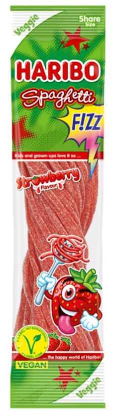 Haribo Spaghetti Strawberry tarretised maasikamaitsega 200 g